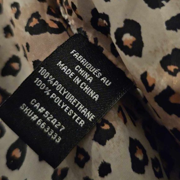 New Woman Design Vegan Leather Zip up Jacket - Picture 6 of 6